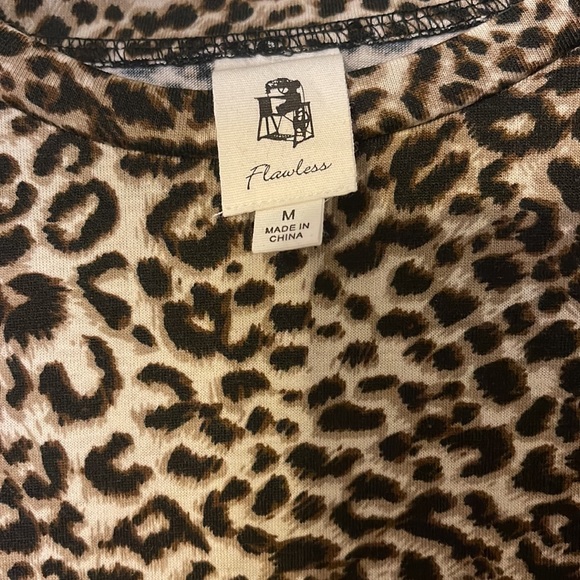 NWOT VICI Leopard Ruched Side MIDI Dress ~ Medium - Picture 3 of 4